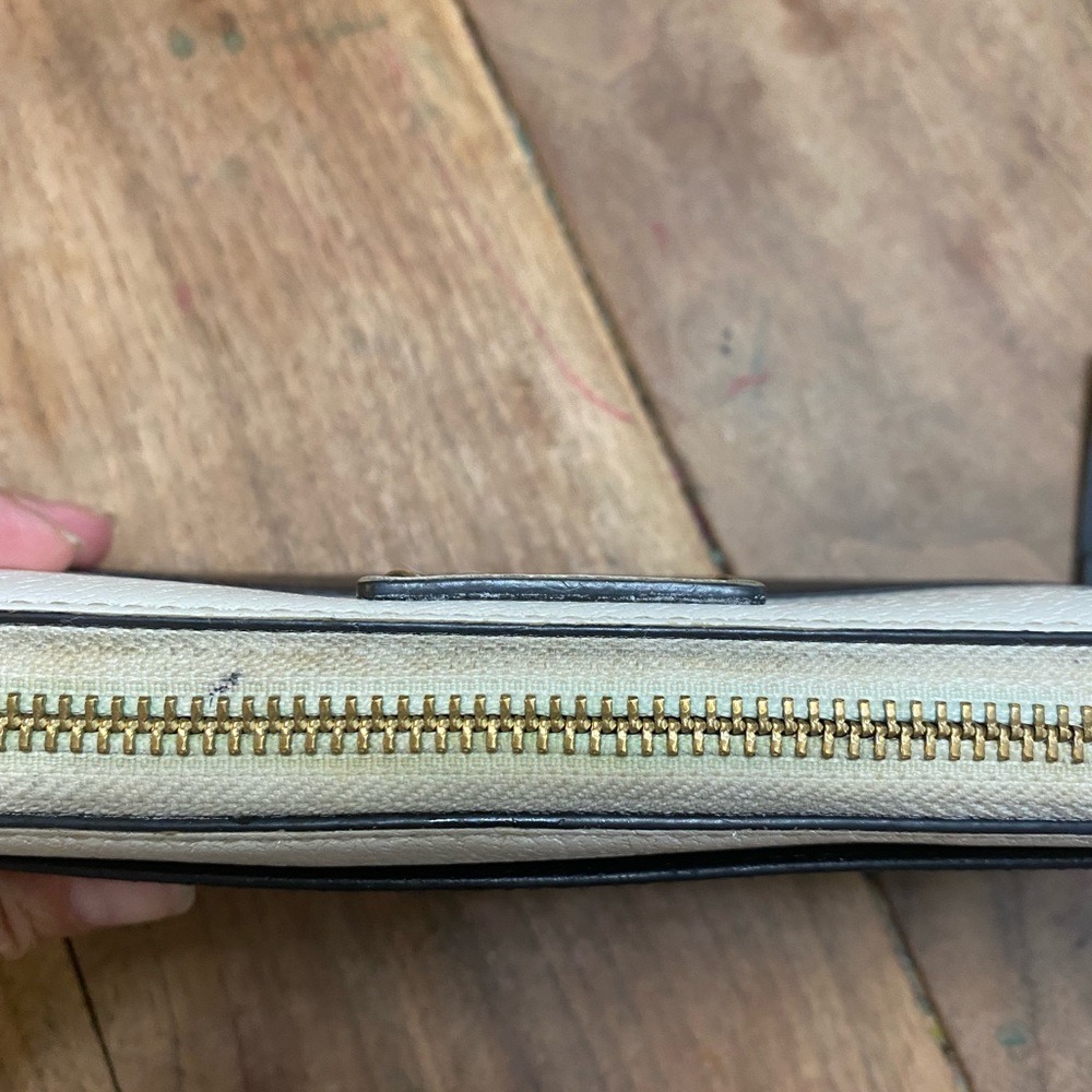 Kate Spade Grove Street Neda Zip Around Wallet Black and White - Picture 5 of 9